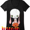 Skull Bunny Halloween T Shirt