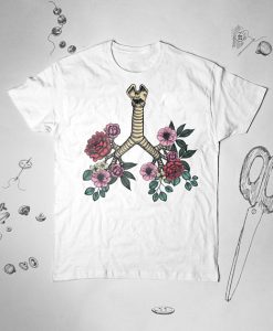 Floral Lungs T Shirt