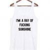 I'm a ray of fucking sunshine tanktop for men