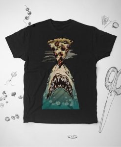 Jaws Pizza T Shirt