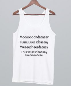 Long Weekdays Tank Top