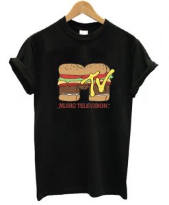 MTV Burger Logo T shirt