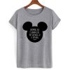 Mickey Mouse Growing Old Is Mandatory But rowing Up Is Optional T shirt