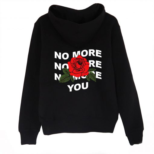 No More You Rose Hoodie Back