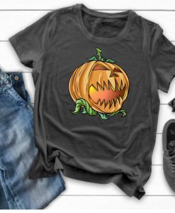 Scary Pumpkin Halloween T Shirt