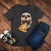 Skull Pizza Halloween T Shirt