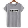 Supreme Logo Black & White T shirt