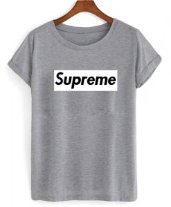 Supreme Logo Black & White T shirt