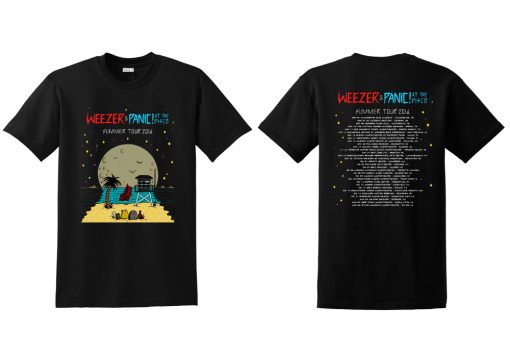 Weezer & Panic At The Disco Summer Tour 2016 T-Shirt Twoside