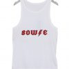 White Bowie tanktop