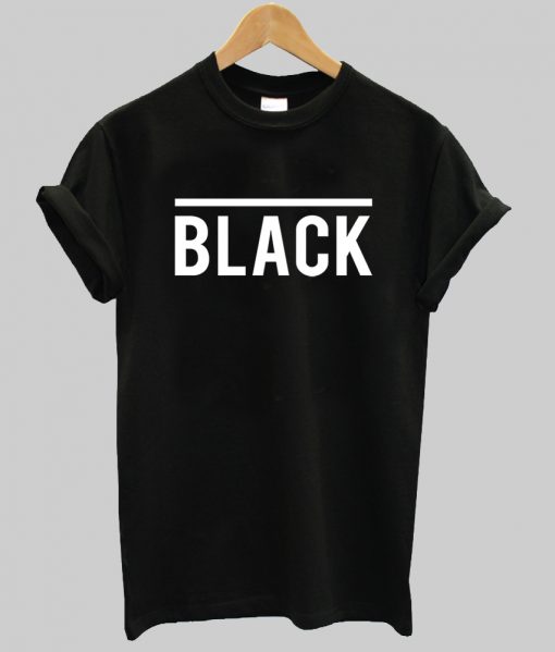black line t shirt