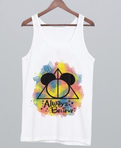 deathly hallows symbol mickey mouse head Tank Top