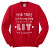 the tree isn't the only thing getting lit this christmas Sweatshirt