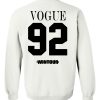 vogue 92 wintour Sweatshirt Back