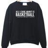 All i care about is basketball sweatshirt