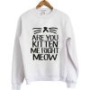 Are You Kitten Me Right Meow Sweatshirt