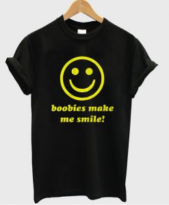 Boobies Make Me Smile tshirt (warna hitam)