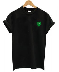 Garcons Green Heart Logo T shirt