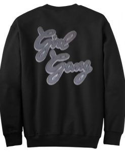 Girl Gang Sweatshirt Back Black