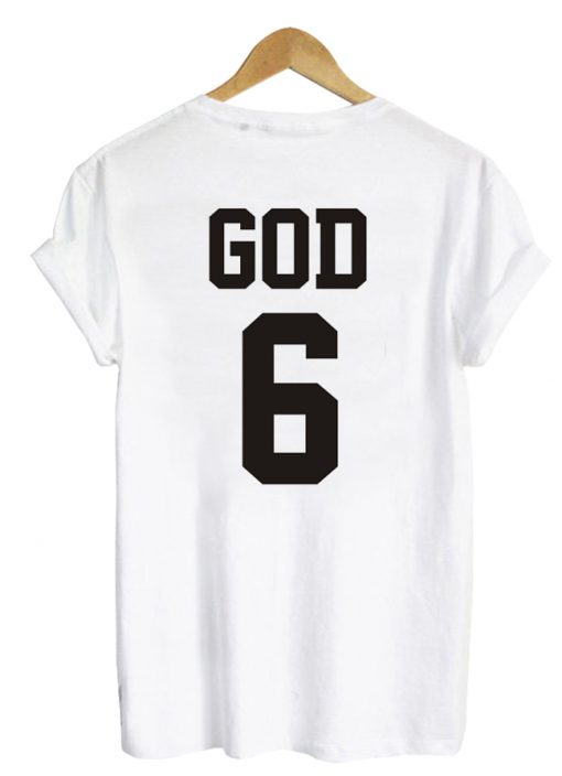 God 6 tshirt back