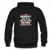I Am Property Of My Freaking Awesome Girlfriend hoodie