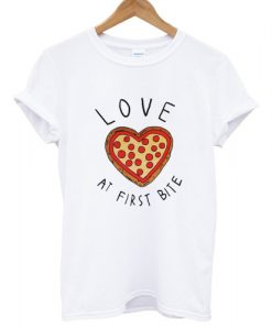 Love At First Bite Pizza T shirt