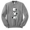 Mickey Mouse Rock Paper Scissor Hands Sweatshirt