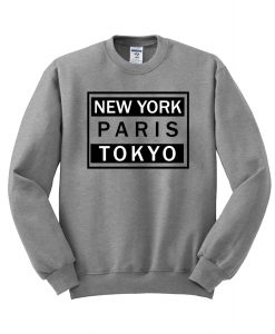 New york Paris tokyo switer grey1