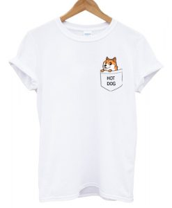 Pocket Doge Hot Dog T shirt