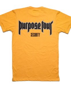 Purpose Tour Security T Shirt Back