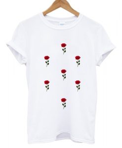 Red Rose Flower T shirt