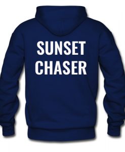 Sunset Chaser Hoodie Back Dark Blue