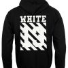 White 13 Khloe kardashains wears hoodie back