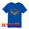 Wonder Woman Logo Blue T Shirt