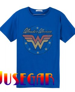 Wonder Woman Logo Blue T Shirt