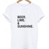 beer lime & sunshine shirt W