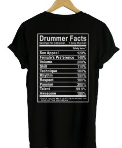 drummer shirt back