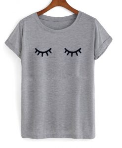 eyes mascara shirt