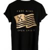 free mind open spirit tshirt back