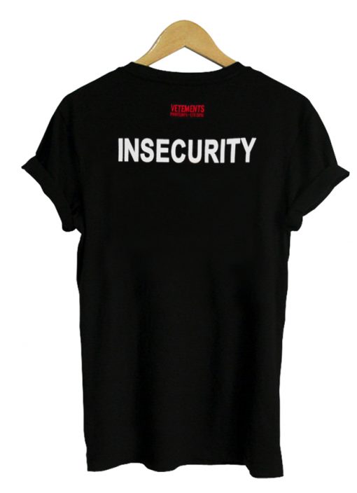 insecurity tshirt back