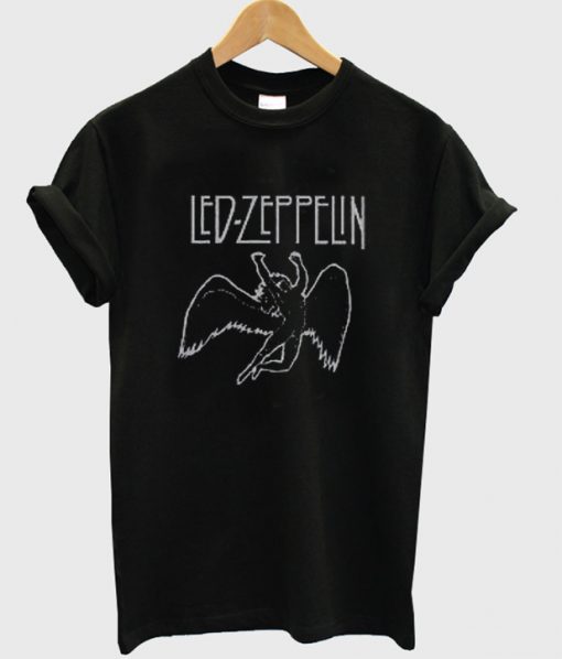 led zeppelin angel logo tshirt