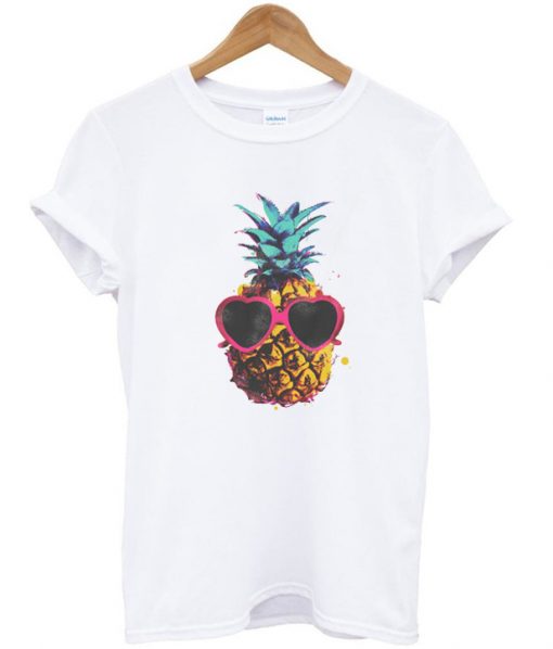 pineapple with sunglasses tshirt