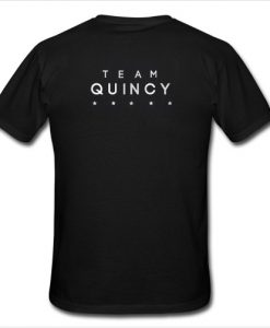 team quincy t shirt back