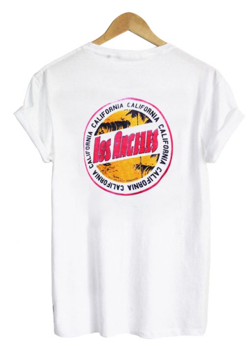 California Los Angeles tshirt back