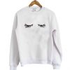 Eye shadow and mascara sweatshirt