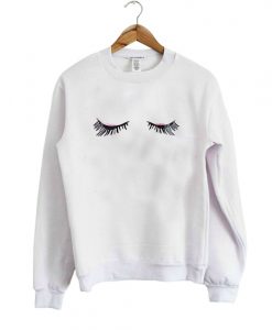 Eye shadow and mascara sweatshirt