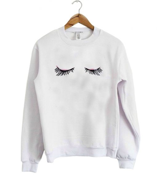 Eye shadow and mascara sweatshirt