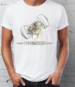 Be Strong Gym Power New High Quality Men's T-Shirt