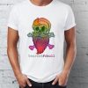 Bearded Skull Colourful Design New Men's T-Shirt