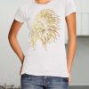 Beautiful Design Gold Indian Fashion Design New Women's T-Shirt